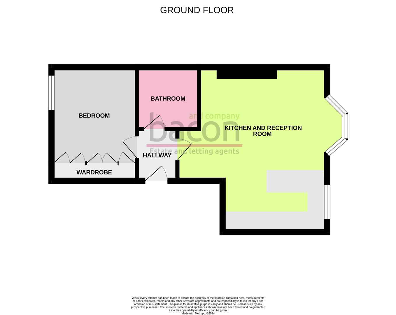 Floor Plan | Flat | Ham Road, Worthing, West Sussex, BN11 | Let Agreed